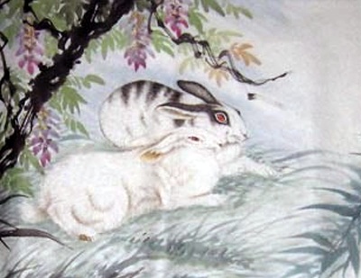 Zajíc v čínské malbě