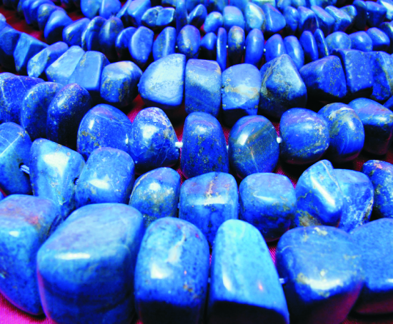 Modré kamínky harmonizují čakru 