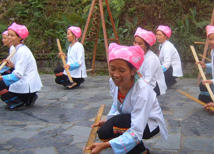 Ženy z etnické skupiny Čuang