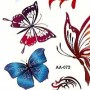 Tetování s barevnými motýli